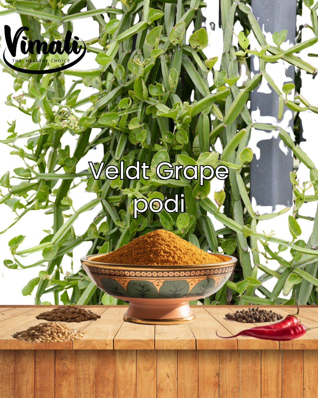 Pirandai/Veldt Grape Podi / பிரண்டை பொடி